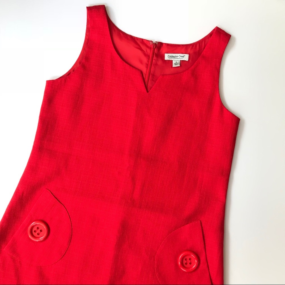Red Mod Shift Dress
